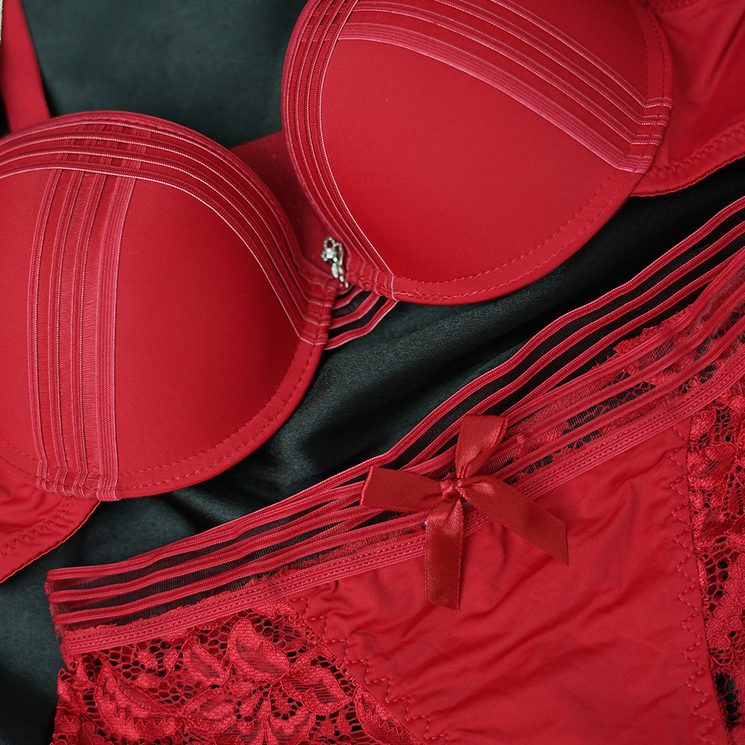 New French Lace Strap Push Up Lingerie