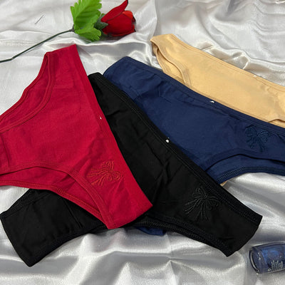 Everyday Comfort Embroidered Mid-Rise Panty