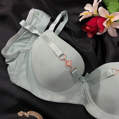 Lightly Padded Bra with Front Charm