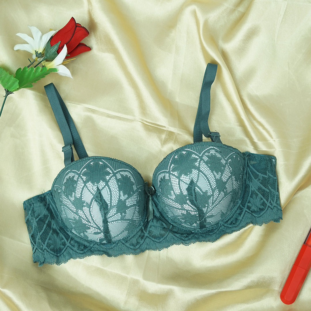 Very Soft Double Padded Lace Bridal Bra
