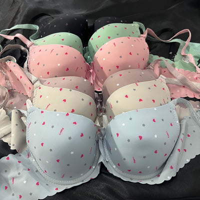 Playful Charm Lightly Padded Printed Bra