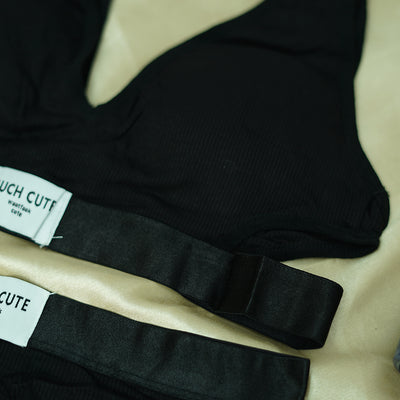 Women's Gym Sports Bra and Briefs Set