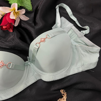 Lightly Padded Bra with Front Charm