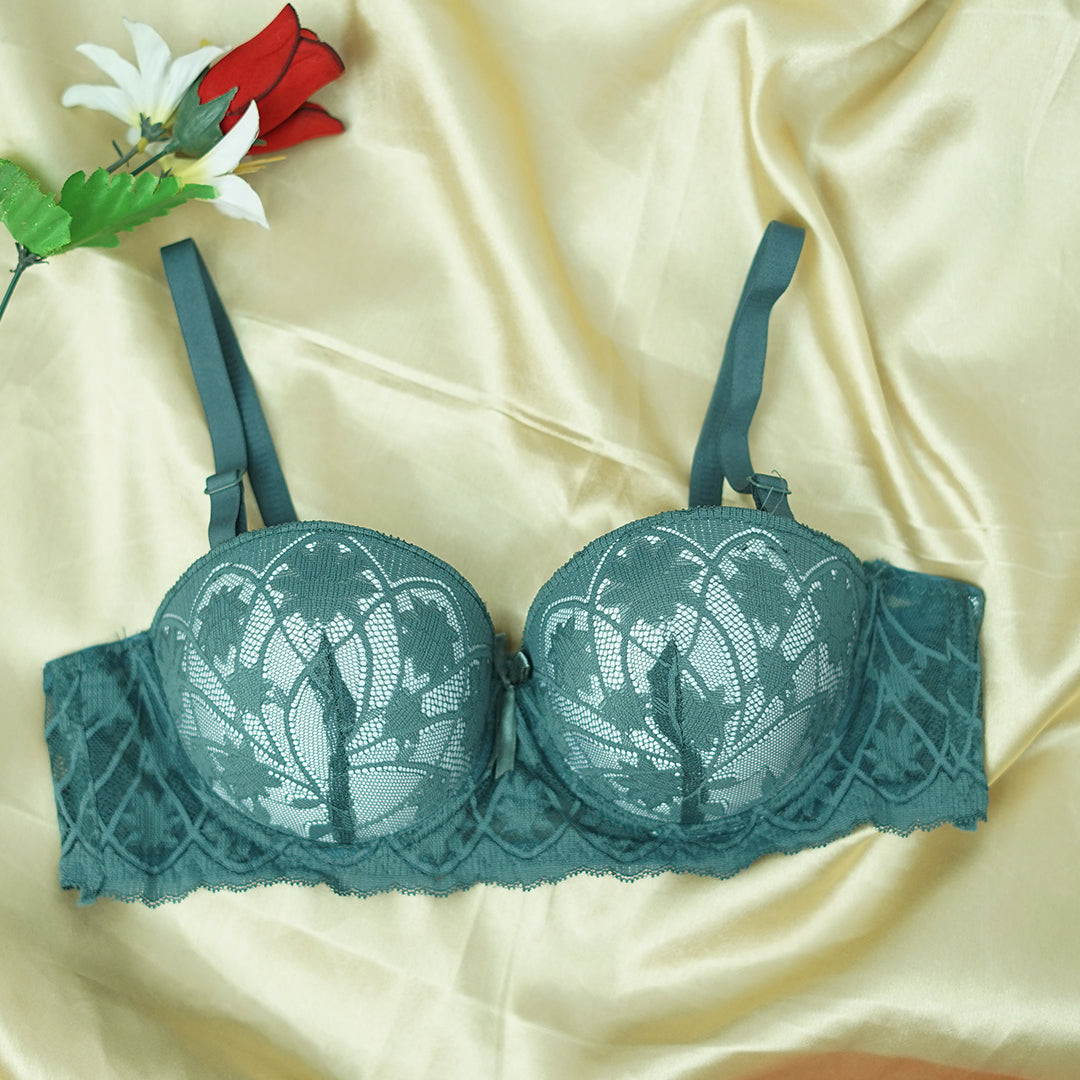 Very Soft Double Padded Lace Bridal Bra