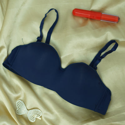 Smooth Half-Cup Non-Wired Push-Up Bra