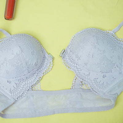 Front Open Wireless Lace Bra for Women | Full Coverage Comfort Brassiere