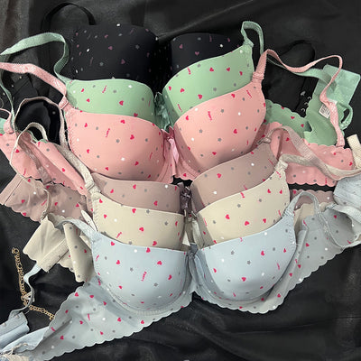 Playful Charm Lightly Padded Printed Bra