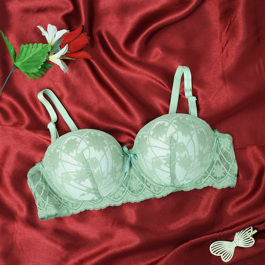 Very Soft Double Padded Lace Bridal Bra