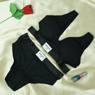 Women's Gym Sports Bra and Briefs Set