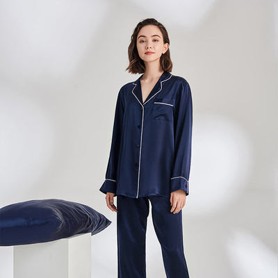 SILK PJ SET (Blue)