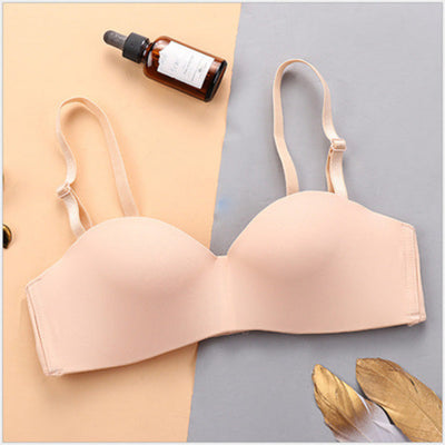 Smooth Half-Cup Non-Wired Push-Up Bra
