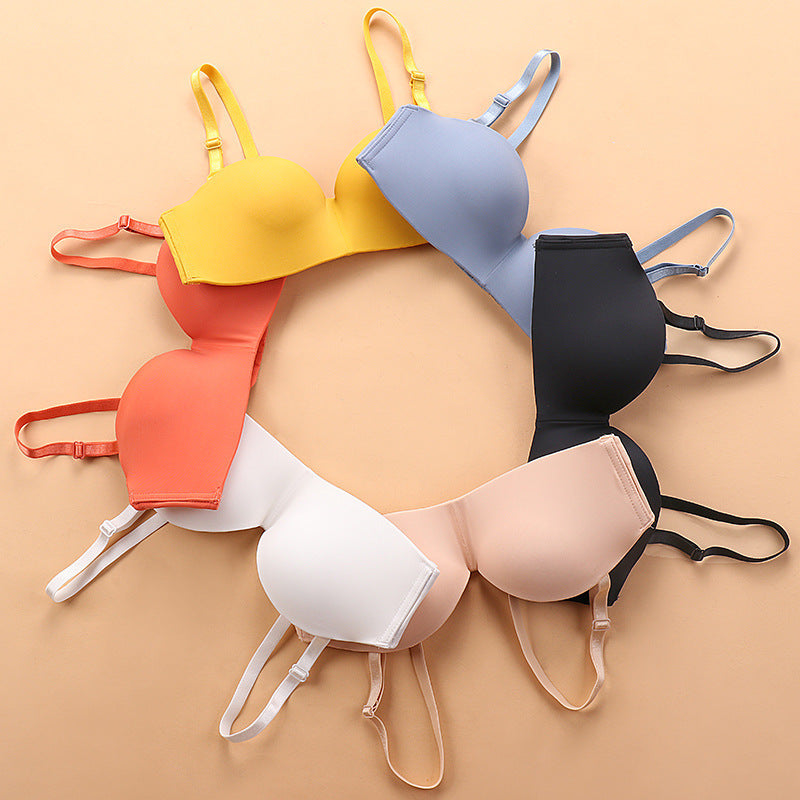 Smooth Half-Cup Non-Wired Push-Up Bra