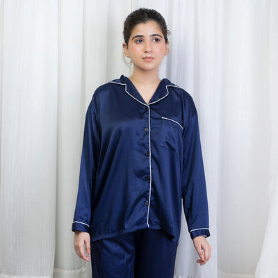 SILK PJ SET (Blue)