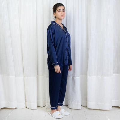 SILK PJ SET (Blue)