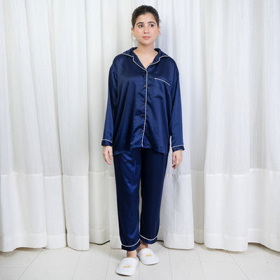 SILK PJ SET (Blue)