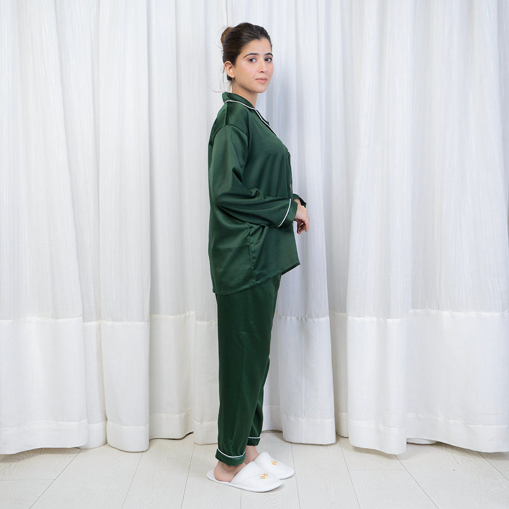 SILK PJ SET (Green)