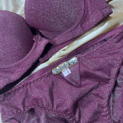 Midnight Sparkle Glam Lingerie Set
