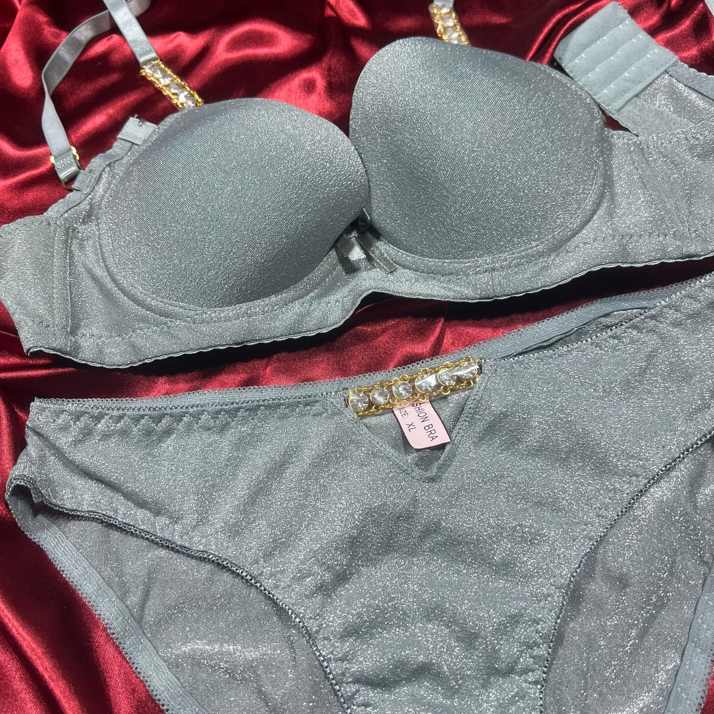 Midnight Sparkle Glam Lingerie Set