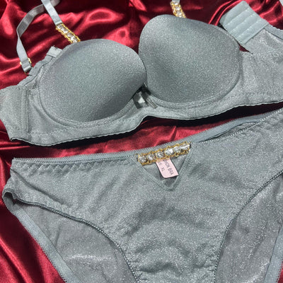 Midnight Sparkle Glam Lingerie Set