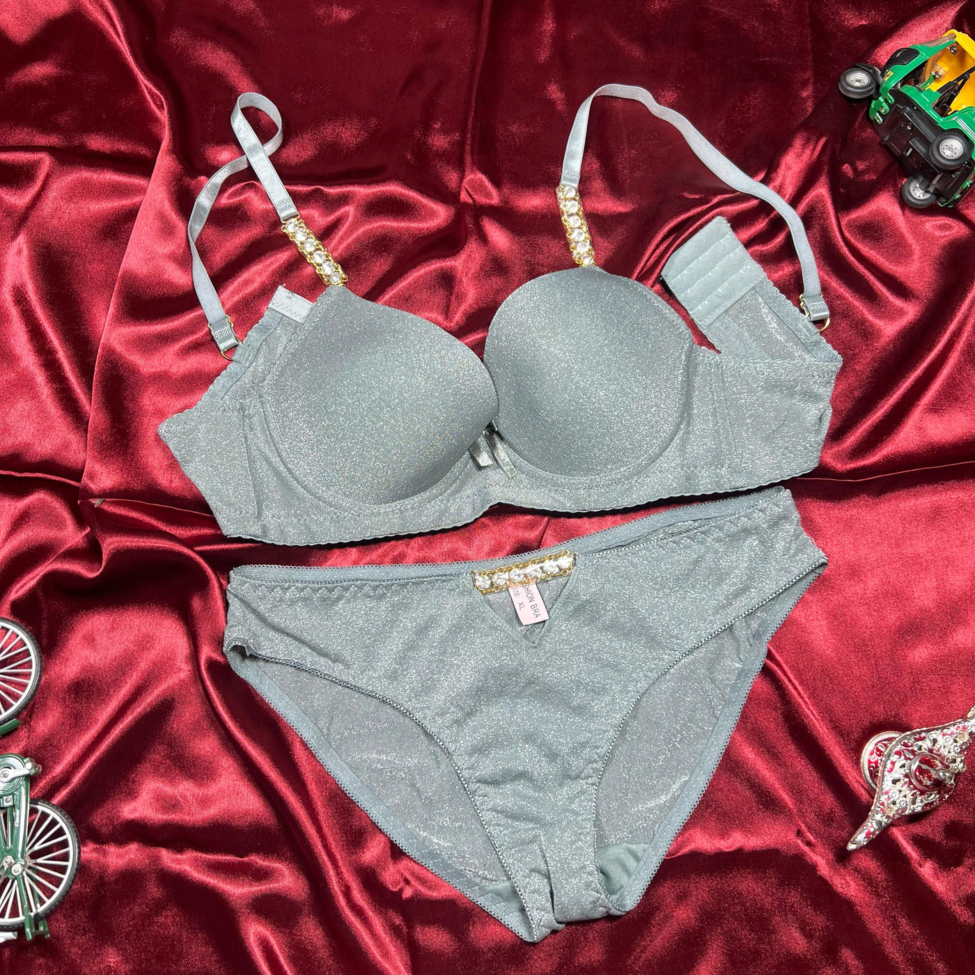 Midnight Sparkle Glam Lingerie Set